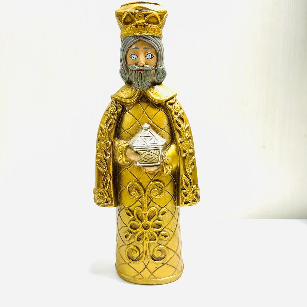 Vintage Dickson Wiseman Frankincense Myrrh Gold Candle Holder Christmas Japan